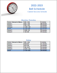 Bell Schedule 22-23